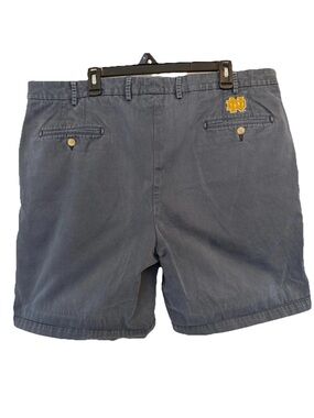 Peter Millar Notre Dame Shorts Men’s 42 Blue Pima Cotton Golf Preppy NCAA
